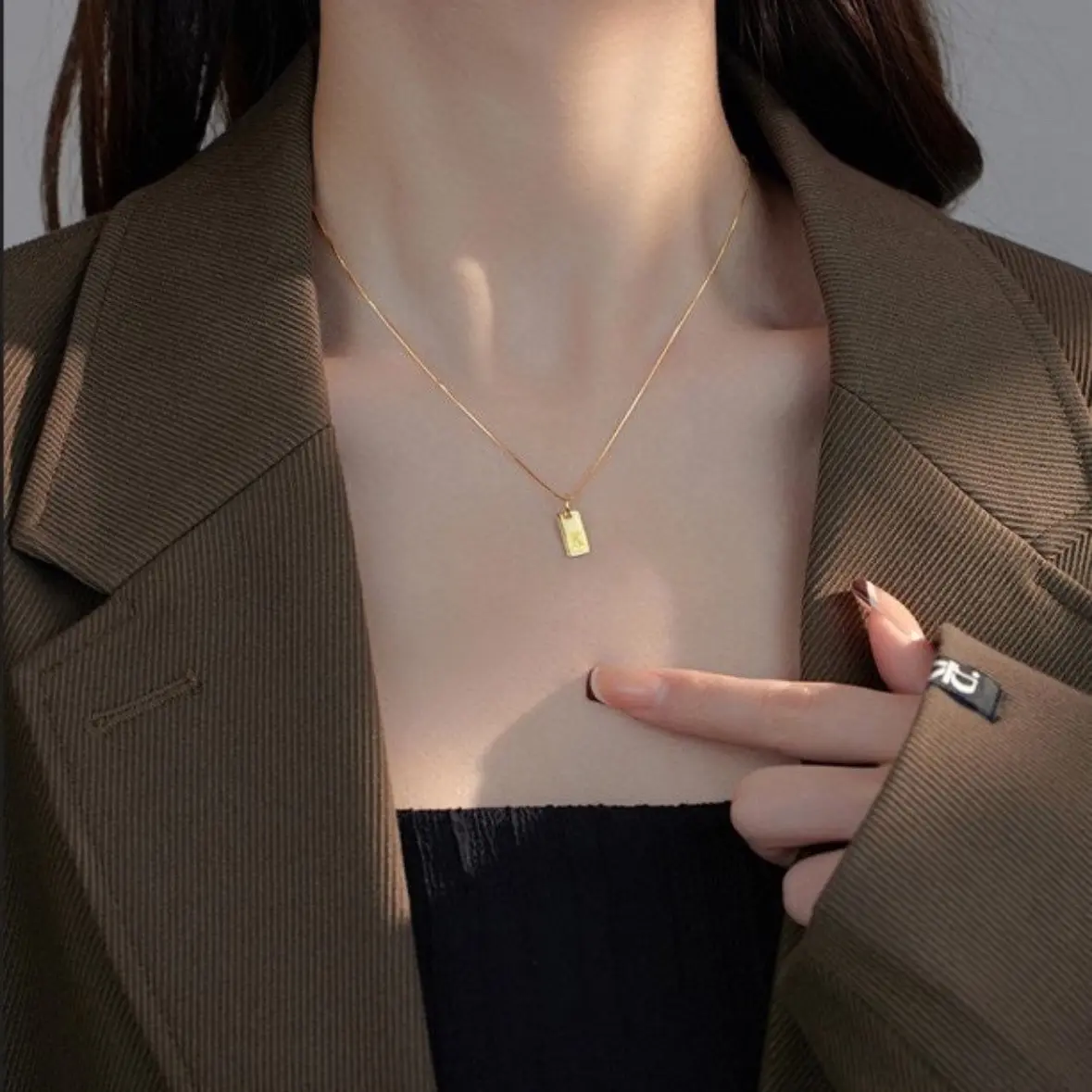 Letter Necklace by Eva Monet