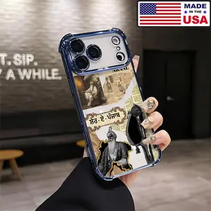 Sher-e-Punjab Sikh Warrior Vintage Maharaja Ranjit Singh Aesthetic Design Pattern Casing For iPhone 17 16 15 14 13 12 Samsung 22 23 24 25 Plus Pro Max Ultra Soft Silicon TPU Shockproof Protector Vintage Unique Fashion Mobile Phone Case