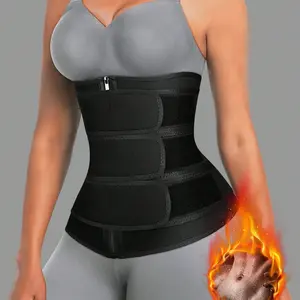 Women's Sports Waist Trainer Belt, Zipper Velcro Waist Cincher, Waist Trimmer, Fitness Training Belt, Abdominal Shaper, Waist Trainer