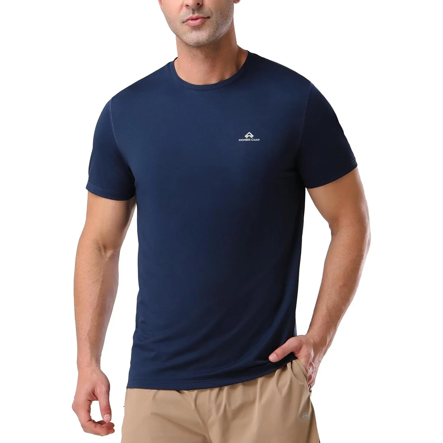 Pioneer Camp Men's Workout Gym Shirts Moisture Wicking Athletic Performance T-Shirts Quick Dry Running Active Top Tees
