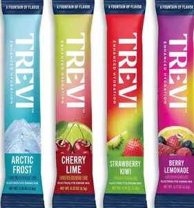 TREVI™ Sugar Free Electrolytes - Drink Mix Hydration Powder Packets - 28 Count - Favorites Variety Pack - Cherry Lime, Strawberry Kiwi, Berry Lemonade, Arctic Frost