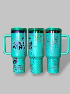 Dragon Wing Engraved Tumbler Drinkware Water  Bottle Flask Bottled Stainless Steel tumbler gift