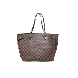 Pre-owned Louis Vuitton coated canvas Shoulder Bags Damier Ebene Canvas Neverfull MM Tote Bag AR5112 (263107263)