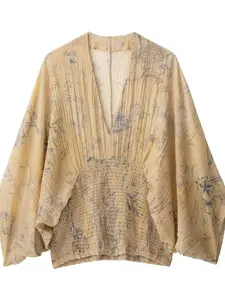 Women's Loose-Fitting Vintage Floral Print Dress, Casual Long Sleeve A-Line Maxi Dress, Summer Fashion, Comfortable & Stylish