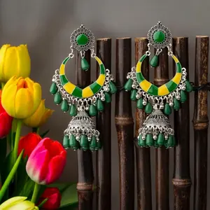 Oxidized Earrings - Women's Fashion Accessory