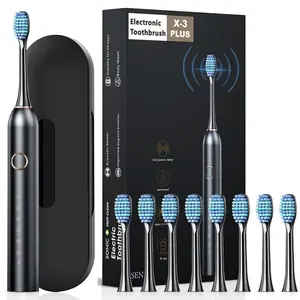 S100 Sonic Electric Toothbrush for Adults - Rechargeable Electric Toothbrushes with 8 Brush Heads & Holder