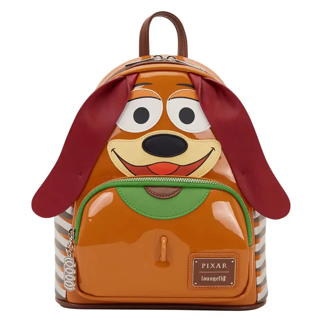 Slinky Dog Cosplay Mini Backpack, Casual Faux Leather Animated Character Youth Bag from Pixar's Toy Story with Applique, Casual Backpack, Youth Backpack