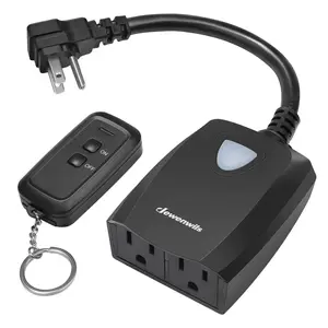 DEWENWILS Waterproof 100ft Programmable Wireless Remote Control Outlet Kit--HRS101F2