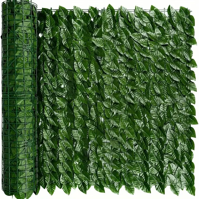 Artificial Ivy Leaf Fence, Faux Ivy Leaf Fence, Decorative Fence for Outdoor Garden, Garden & Patio Decoration Supplies