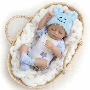 [WOOROY] Reborn Baby Doll Clearance - 10 In Mini Baby Doll with full vinyl Body, Sleeping Eyes, Perfect Christmas & Birthday Gift for Kids 3+