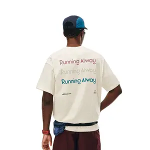 FPA Slogan Color-Block Short Sleeve Tee Cooling Quick Dry Outdoor Sports Casual Crew Neck Summer T Shirt