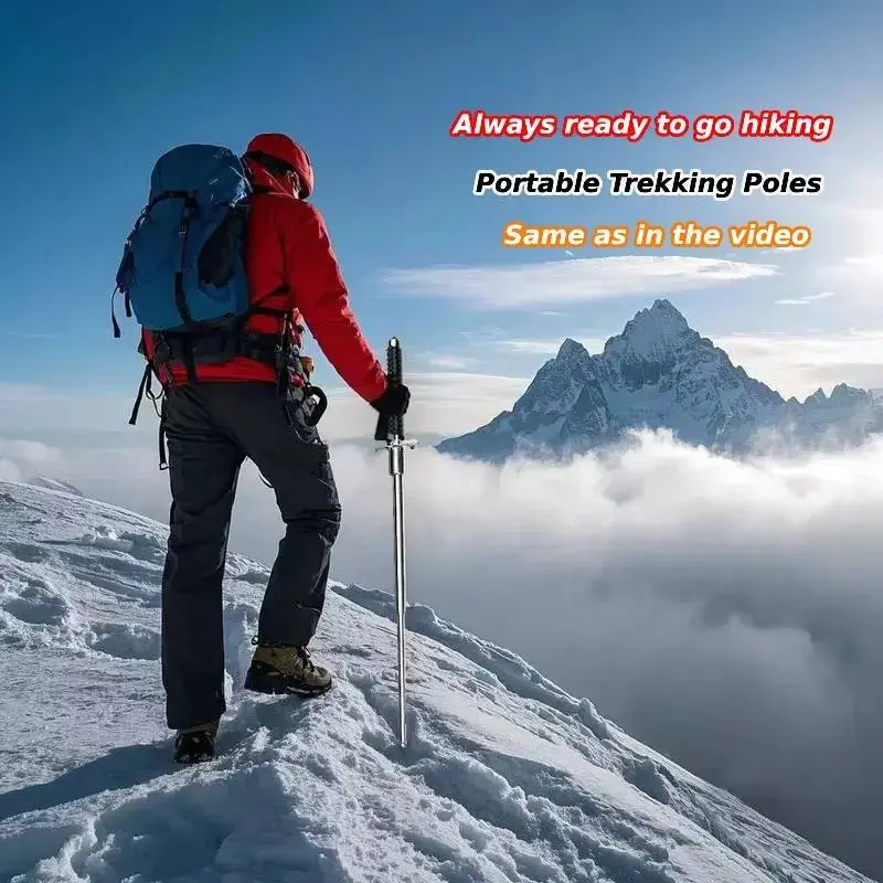 Outdoor hiking gear multi-functional hiking poles,These durable poles make the perfect gift for hikers—retractable and versatile trekking poles.