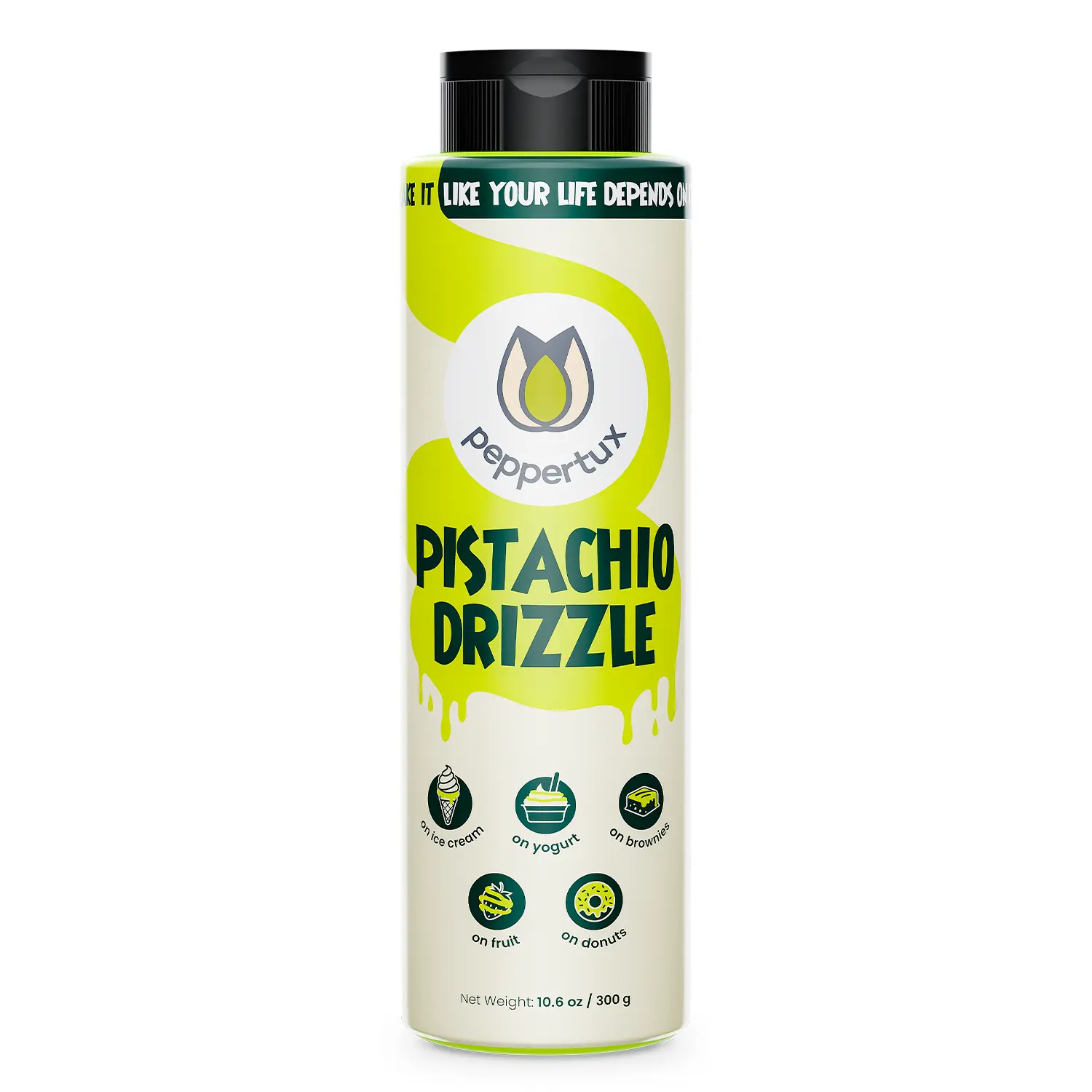 Peppertux Pistachio Drizzle - The Perfect Sauce for Your Desserts!