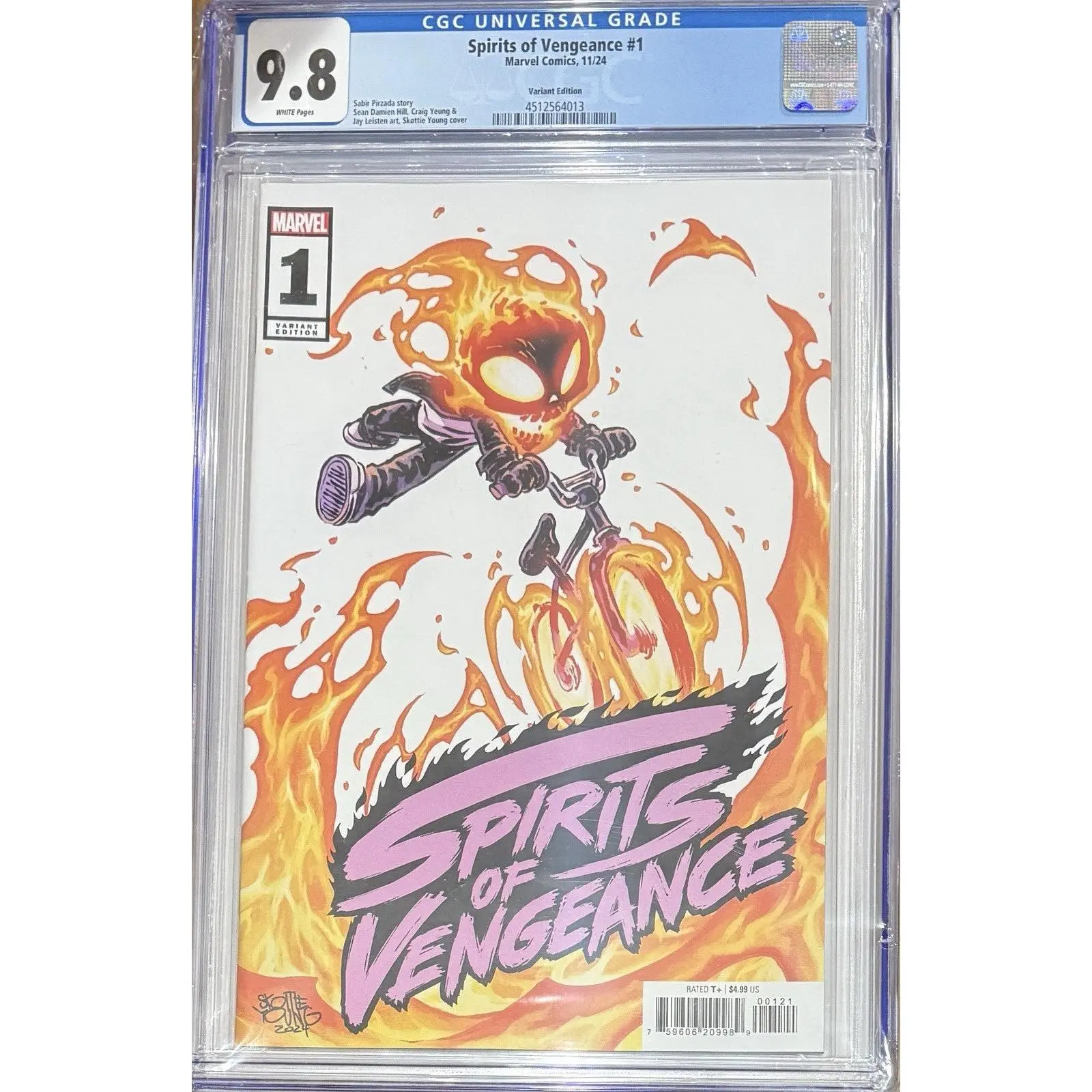 Spirits of Vengence (2024) #1 CGC 9.8 Skottie Young Variant Cover - Ghost Rider