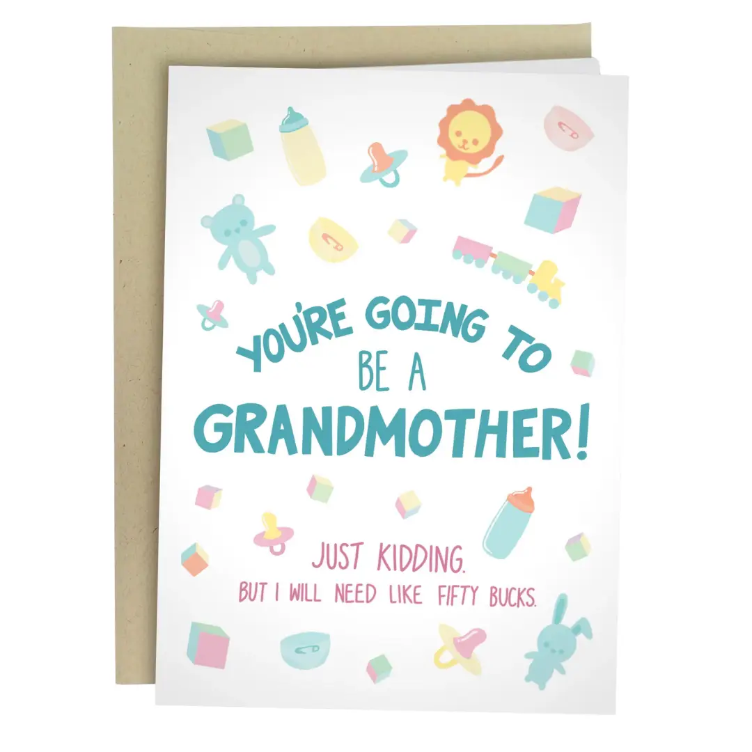 Sarcastic Mother’s Day Cards - Mother's Day Cards for Mom - 5x7 Inch Individual Greeting Card with Kraft Envelope