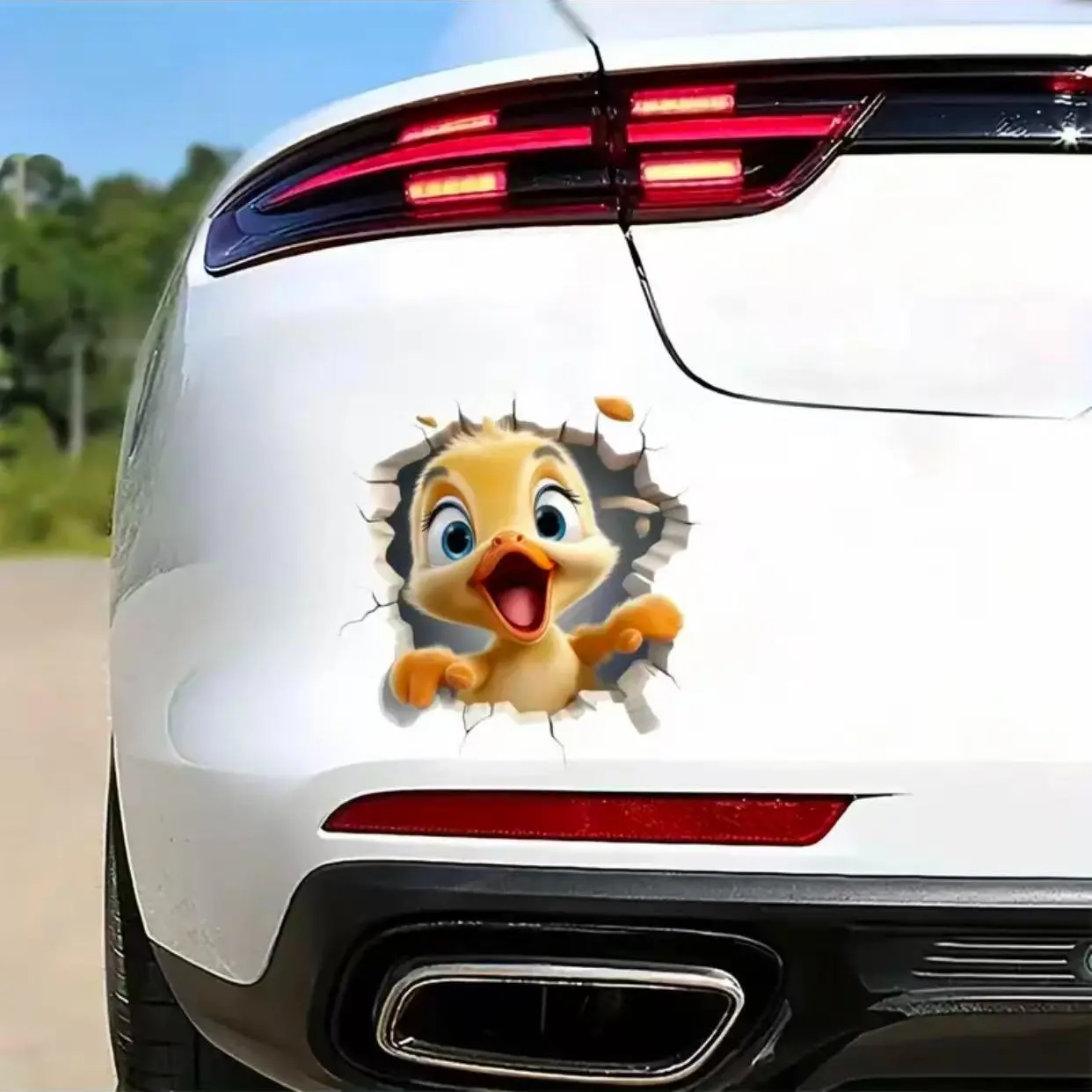 Duck Sticker, Premium Waterproof Luxury, Bicycle/laptop Sticker, Sticker For Cars, Automobile Decals, Automotive Decals, Cover Smooth Scratches, Irresistible Charm for Driving!