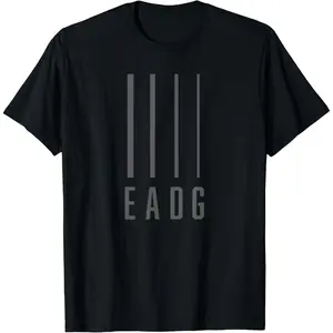 Bass Guitarist Bass Player Gift EADG 4 String T-Shirt for Music Lovers Band Members Concert Fans Unique Musician Apparel