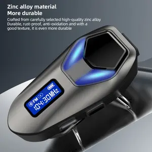 MOKATA communication device for two riders and music sharing on a motorcycle helmet with Bluetooth headset, equipped with manual and automatic call switches, battery life over 40 hours, 40mm HD speakers, dual language alerts, light