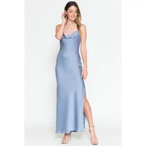 Vintage Blue Bridesmaid Dress - Inexpensive Amelia Couture 6115 Simple