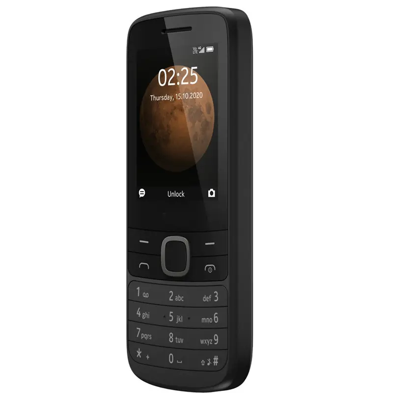 4G Button Interface Mobile Smartphone - Senior Backup Device with Audio, Secure Grip, Convenient Charging, Black-4G Full Network Compatibility-English, Long Lasting