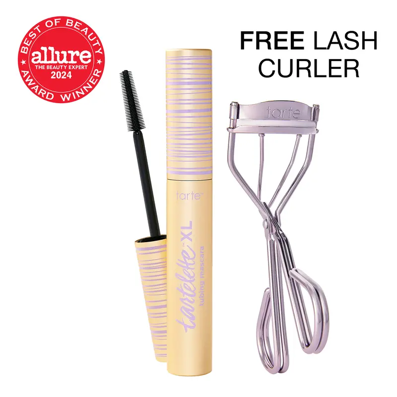 tarte XL tubing mascara tartelette - long-lasting waterproof peptide formula for voluminous lashes