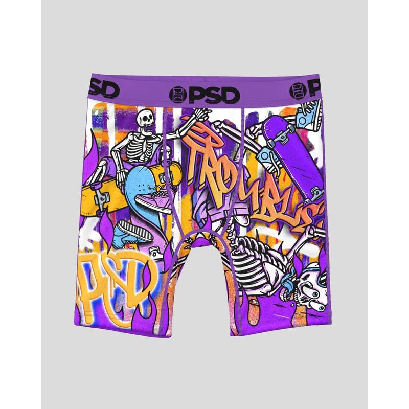 PSD Youth Boy's Shredders Boxer Brief 3 Pack - Soft, Breathable and Stretch Comfortable Underwear