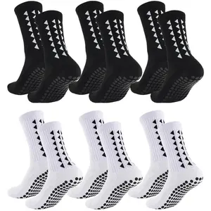Unisex Athletic Soccer Socks, 3/6/10 Pairs, Cushioned, Breathable, Non-Slip for Training and Matches