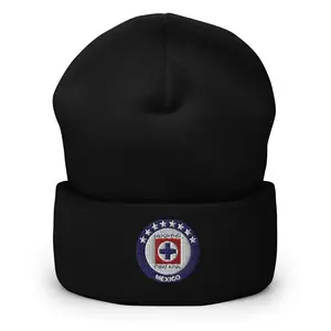 Club Cruz Azul Cuffed Beanie, Black, One Size
