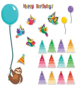 One World Birthday Mini Bulletin Board Set