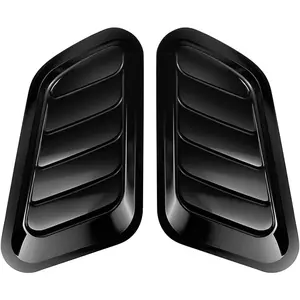WOAOW 2PCS Universal Hood Air Vents for Car Hood Scoop, Bonnet Vent Hood Air Intake Trim Cover car stuff truck accessories