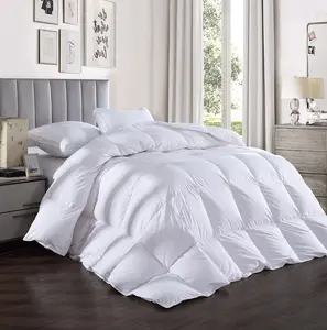 Ultra-Soft Luxury 1800 Series Queen Size Down Comforter Duvet Insert with Tabs