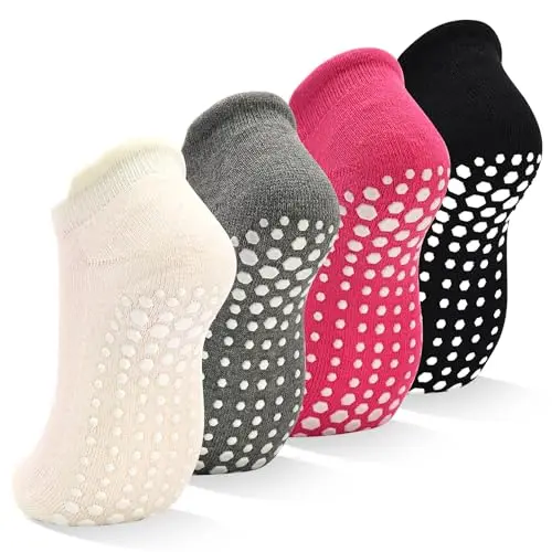 #04 Black + Gray + Pink + White  4 Pairs