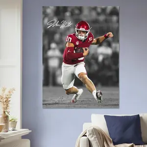 John Mateer Oklahoma Sooners Poster College Football Wall Art Sports Poster, Office & Fan Decor, Poster Gifts, Gift For Fan - Unframed