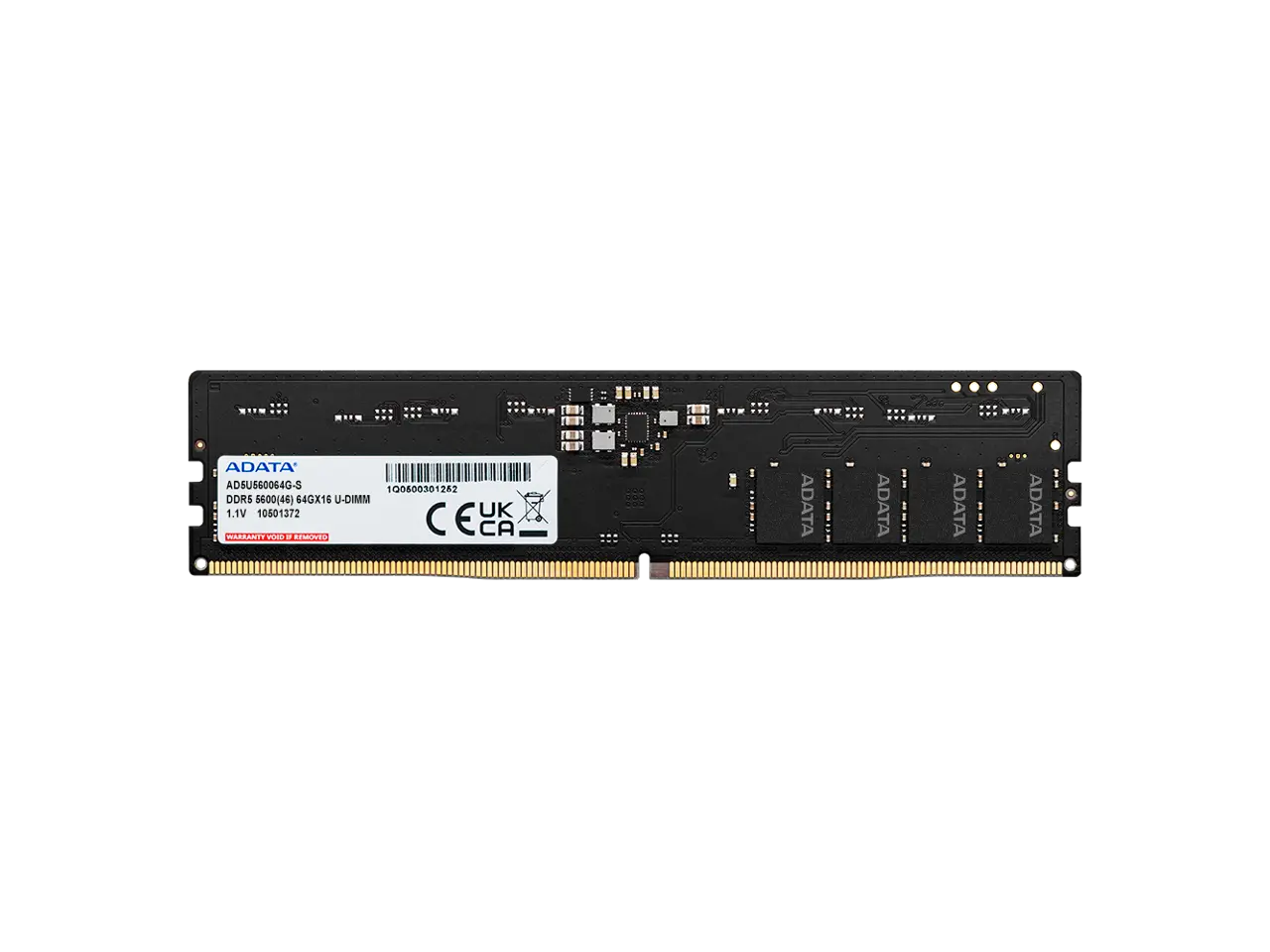 ADATA 64GB 288-Pin PC RAM DDR5 5600 (PC5 44800) Desktop Memory Model AD5U560064G