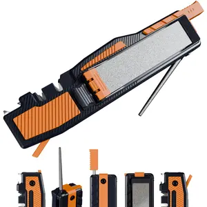 Orange Ninja 8-in-1 EDC Survival Tool - Pocket Knife Sharpener & Fire Starter