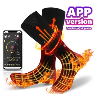 Heated Socks for Men and Women | Electric Heated Socks with 5000mAh Rechargeable Battery, Winter Warm Thermal Socks Unisex Foot Warmers for Camping, Hiking, Skiing, Hunting | USB Powered, Perfect Christmas Gifts