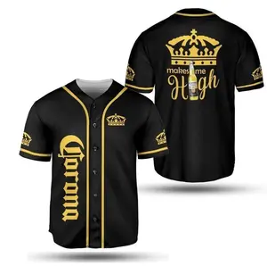 Corona Makes Me High Beer Alcohol Beverage Baseball Jersey Beer Baseball Jersey Shirt Gift For Friends Drinking gift for him gift for her birthday gift 4th of July Beer Baseball Jersey , trendy baseball jersey