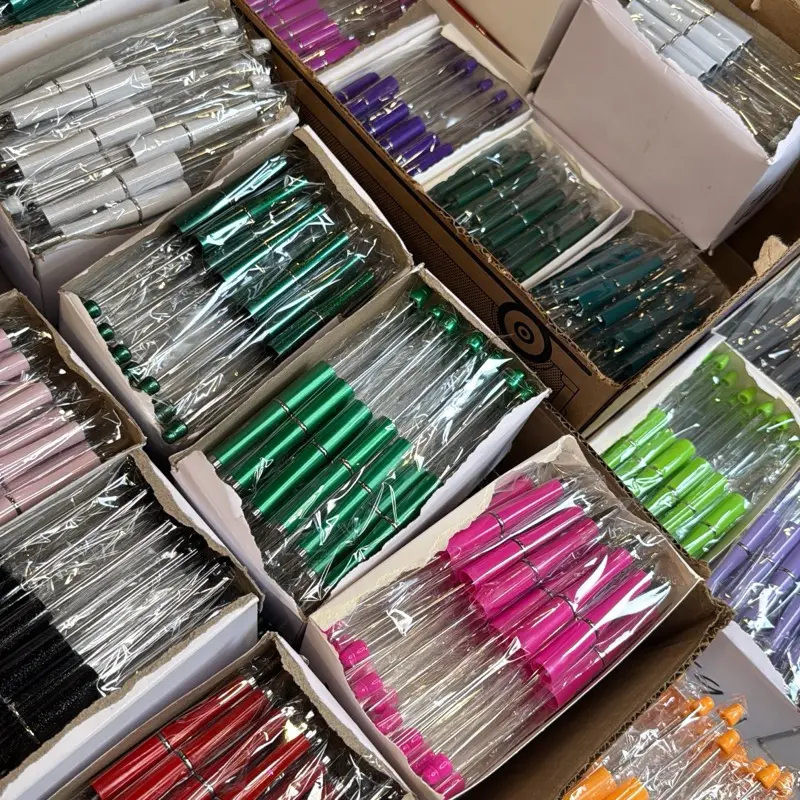(AC6) Colored Pens Set - 10pc Office Supplies, Assorted Colors Pens & Refills for Students