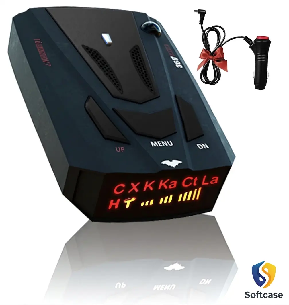 Premium Laser/Radar Detectors for Cars, Radar Detector with Led Display, Long Range Detection, Mute Memory, City/Highway Mode Detectors, Ideal Gifts for Car (Black) Protection Family Son Father Gift Car Accessory Truck Automobile GPS Tracker Installation