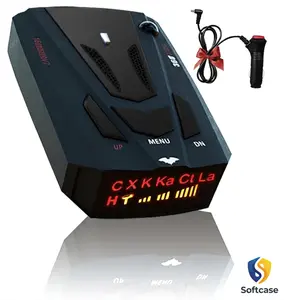 Premium Laser/Radar Detectors for Cars, Radar Detector with Led Display, Long Range Detection, Mute Memory, City/Highway Mode Detectors, Ideal Gifts for Car (Black) Protection Family Son Father Gift Car Accessory Truck Automobile GPS Tracker Installation