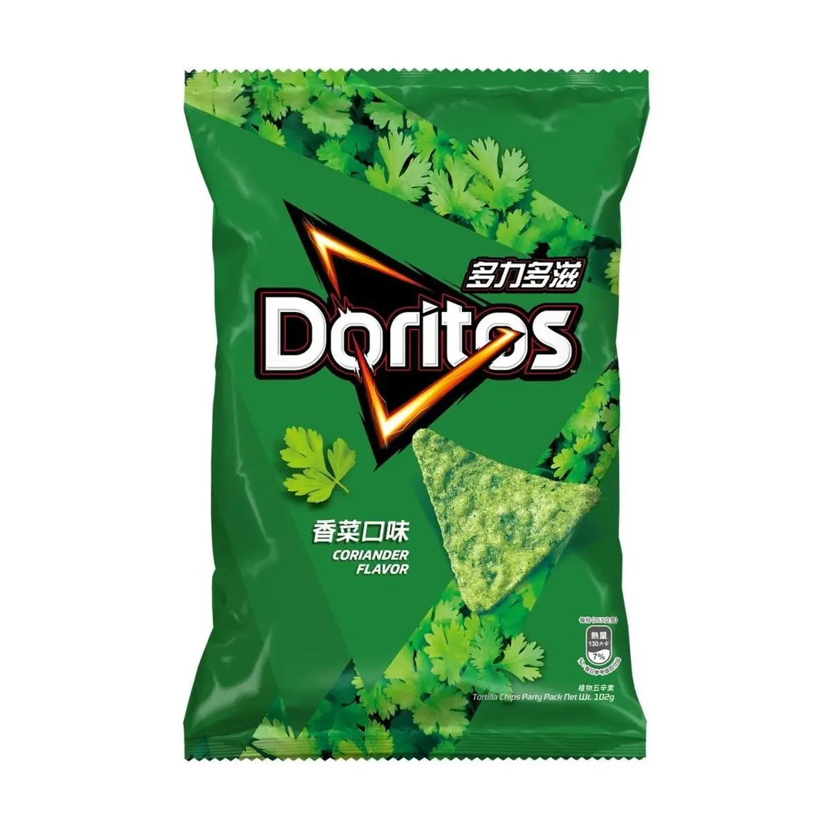 Doritos Taiwan Cilantro Flavor Corn Chips 102g - Unique Asian Snack Experience