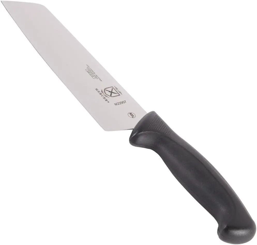 Mercer Culinary Millennia 7-Inch Usuba Knife – High Carbon Japanese Steel Vegetable Knife Blade