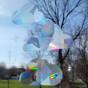 Clouds and Stars Rainbow Maker Window Sticker, Removable