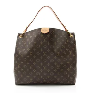 Pre-owned Louis Vuitton Leather Shoulder Bags Monogram Canvas Graceful MM Hobo