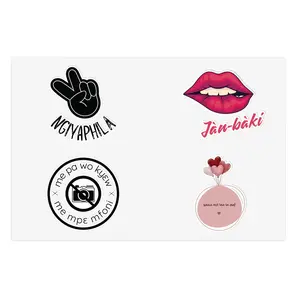 Four-language Sticker Sheet Bundle isiZulu Hausa Twi Wolof
