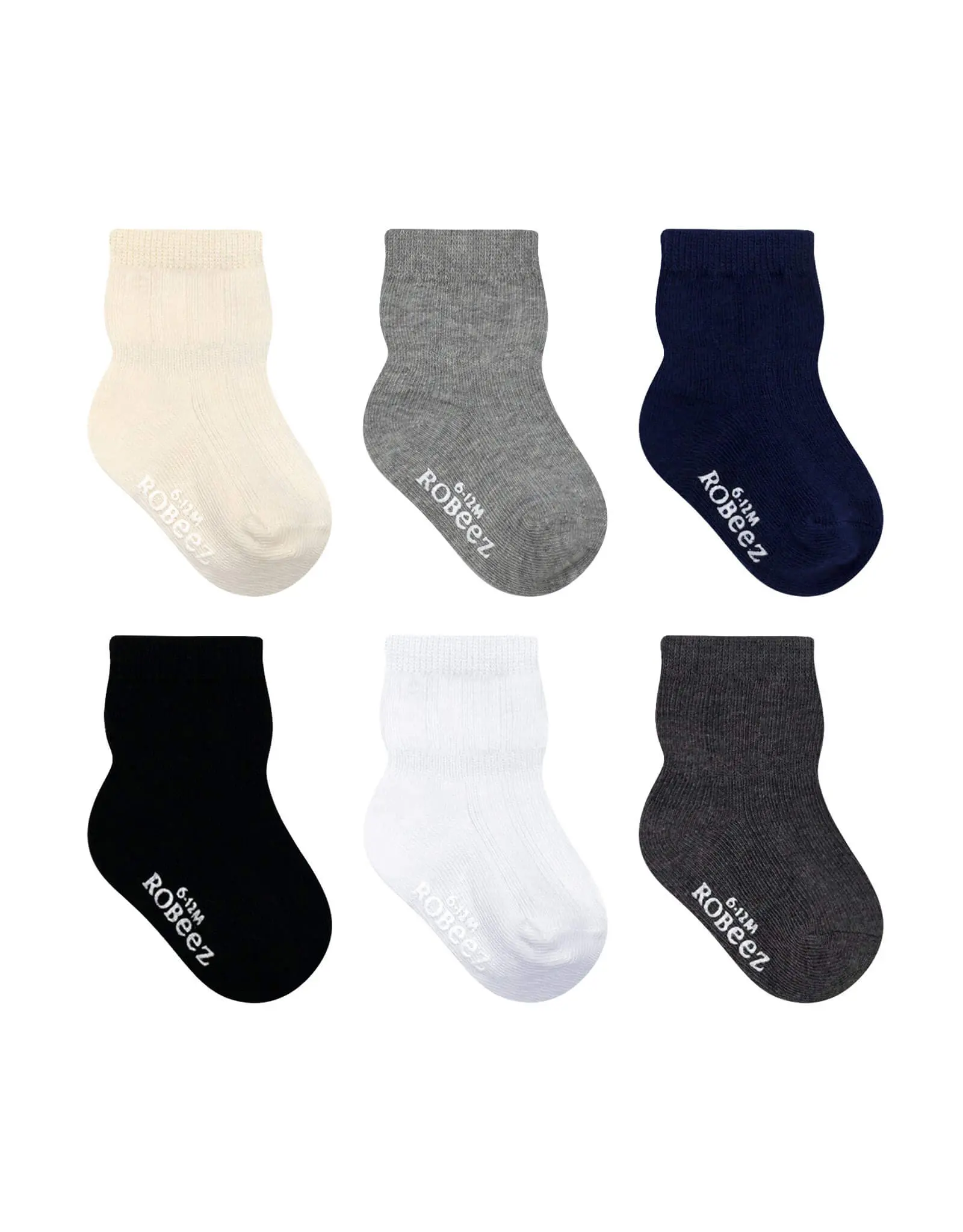 Boys Essentials 6-Pack Baby Socks