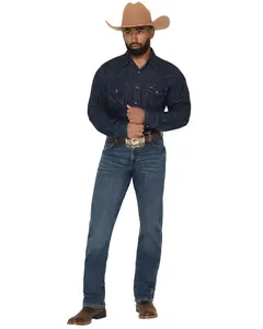 Wrangler Men's Retro 88Mwz Jasper Dark Wash Slim Straight Stretch Denim Jeans - 112370631