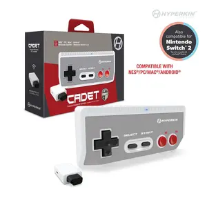 Hyperkin "Cadet" Premium Bluetooth Controller for NES/PC/Mac/Android (Includes Wireless Adapter)