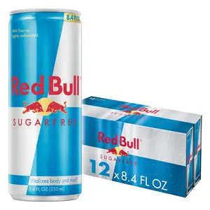 Red Bull Sugarfree Energy Drink, 80mg Caffeine, 8.4 fl. oz., Pack of 12 Cans