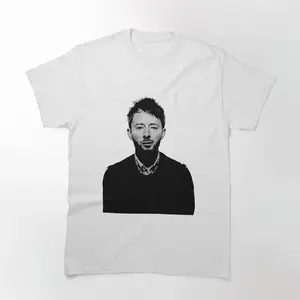 Thom Yorke Radiohead T-Shirt - Tribute to the Iconic Frontman of Radiohead, Perfect for Fans of Thom Yorke and Alternative Rock Music, Stylish and Artistic Design